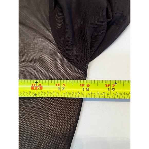 Philosophy Dresses Black Mesh Sheer Sheath Midi Dress Size Large - Picture 5 of 8